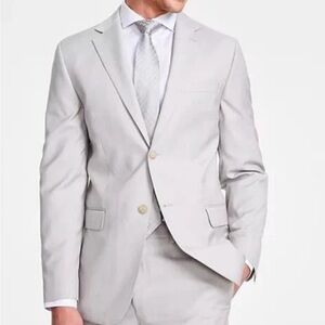 DKNY Men's Modern-Fit Natural Neat Suit Jacket Blazer Sport Coat 43 Reg